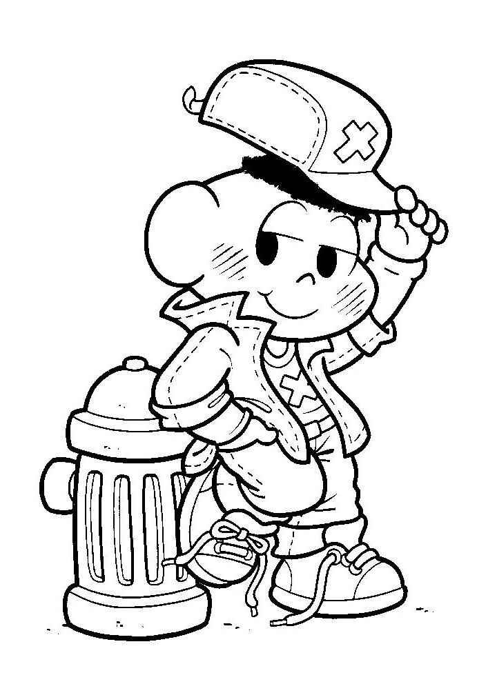 Desenho de Cascao Desenho Colorir Imprimir 04