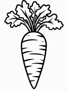 Desenho de Cenoura Desenho Colorir Imprimir 06