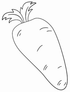 Desenho de Cenoura Desenho Colorir Imprimir 10