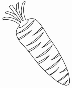 Desenho de Cenoura Desenho Colorir Imprimir 15