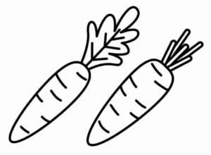 Desenho de Cenoura Desenho Colorir Imprimir 17
