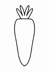 Desenho de Cenoura Desenho Colorir Imprimir 19