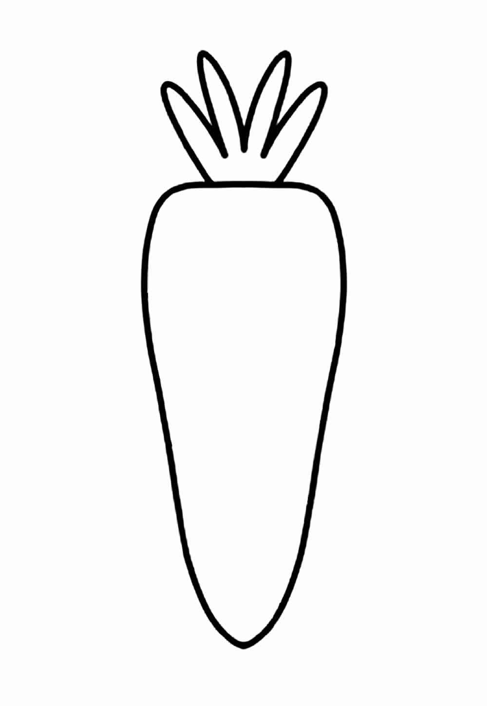 Desenho de Cenoura Desenho Colorir Imprimir 19