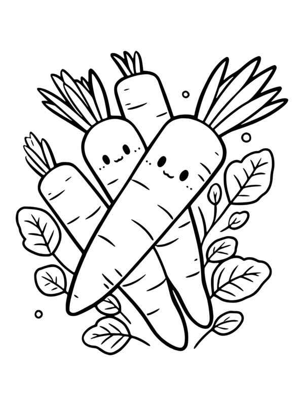 Desenho de Cenoura Desenho Colorir Imprimir 20