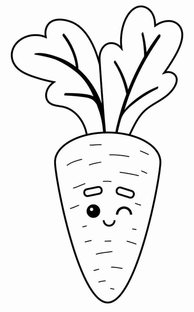Desenho de Cenoura Desenho Colorir Imprimir 22