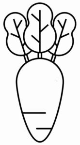 Desenho de Cenoura Desenho Colorir Imprimir 23