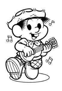 Desenho de Chico Bento Desenho Colorir Imprimir 08