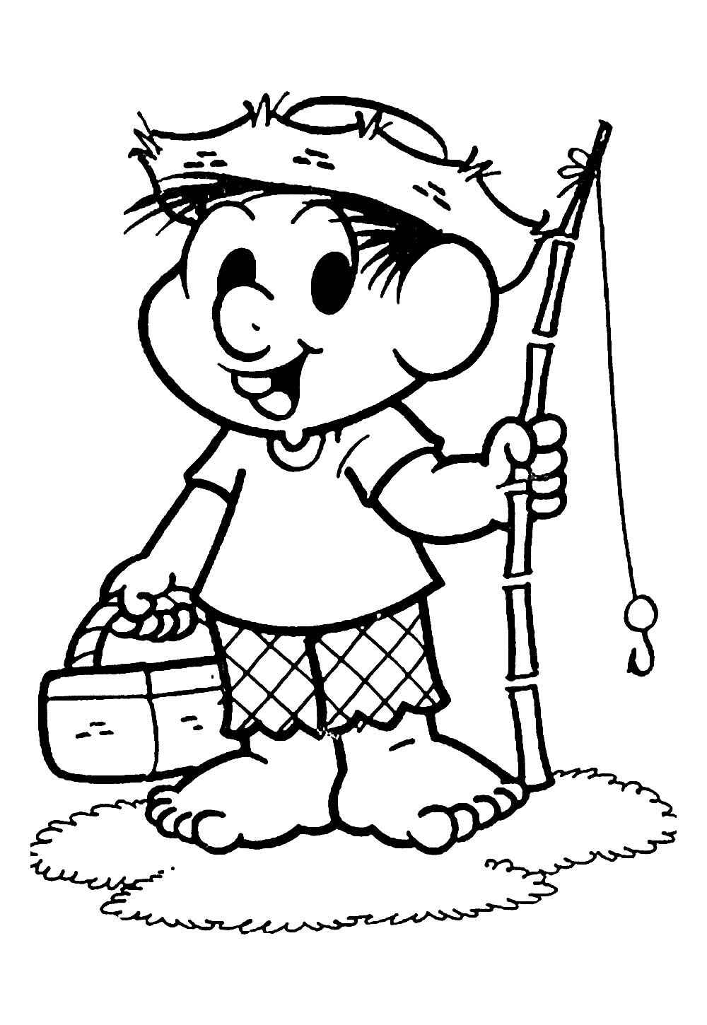 Desenho de Chico Bento Desenho Colorir Imprimir 16