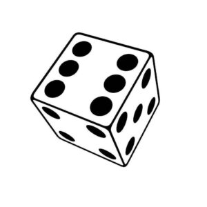 Desenho de Dado Desenho Colorir Imprimir 05