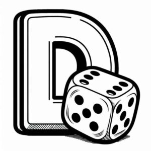 Desenho de Dado Desenho Colorir Imprimir 08