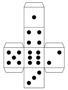 Desenho de Dado Desenho Colorir Imprimir 10