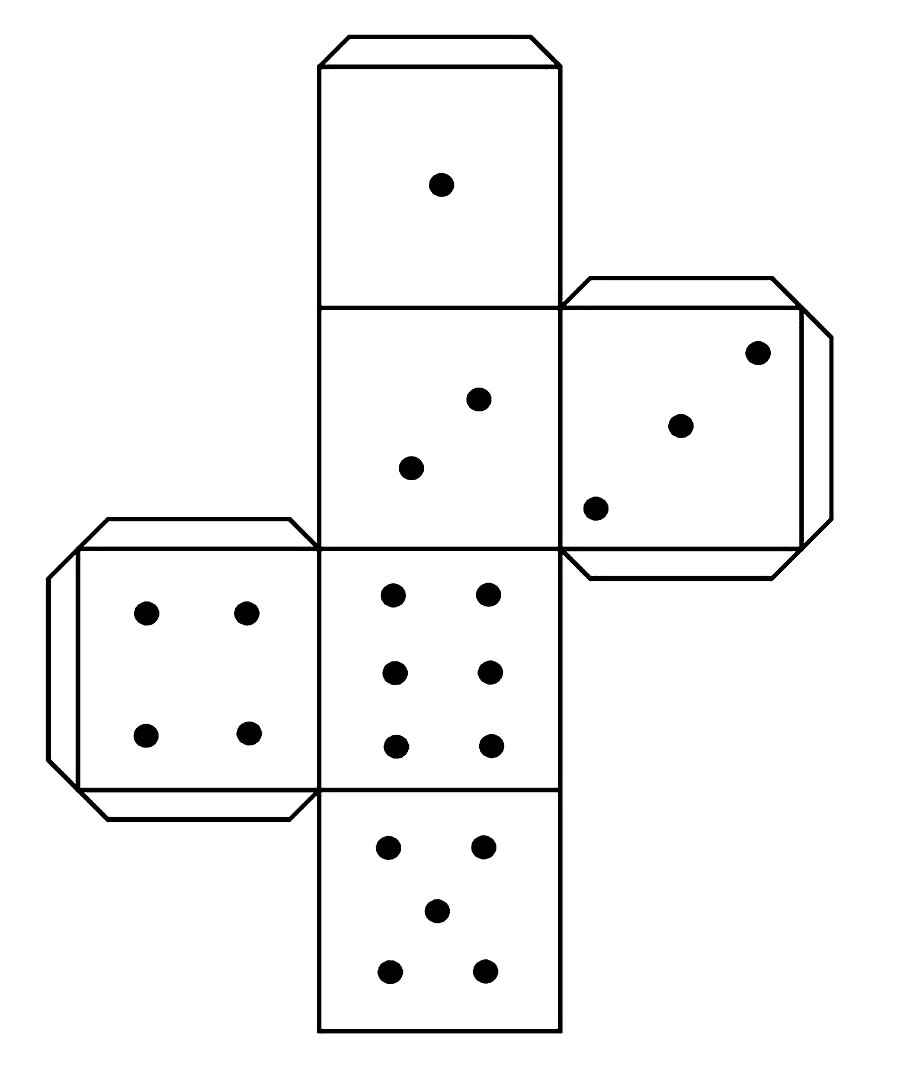 Desenho de Dado Desenho Colorir Imprimir 14
