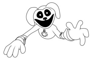 Desenho de Dogday Poppy Playtime Desenho Colorir Imprimir 01