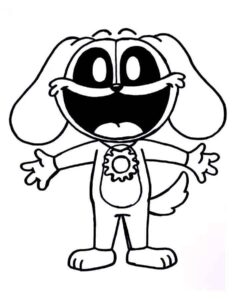 Desenho de Dogday Poppy Playtime Desenho Colorir Imprimir 02