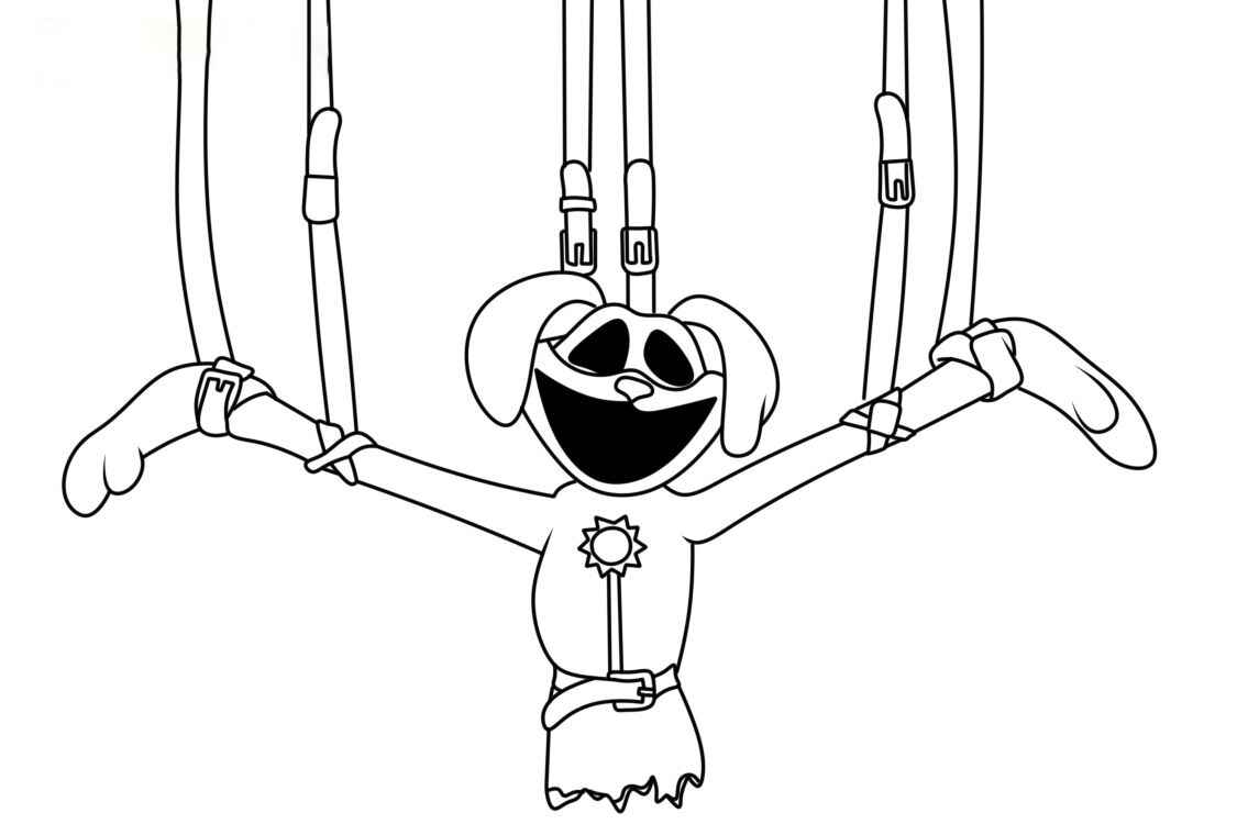 Dogday Poppy Playtime Desenho Colorir Imprimir 04