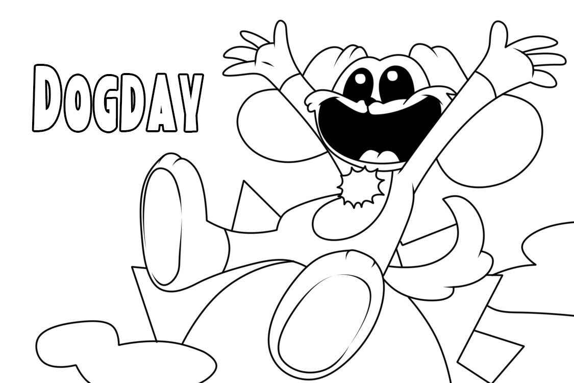 Desenho de Dogday Poppy Playtime Desenho Colorir Imprimir 07