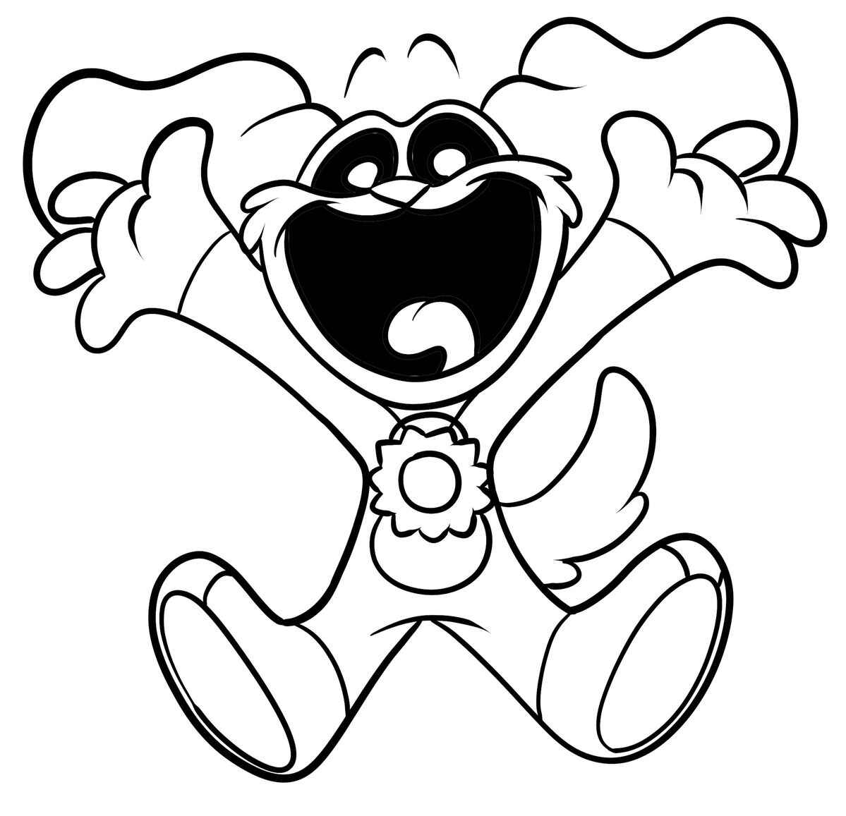 Desenho de Dogday Poppy Playtime Desenho Colorir Imprimir 11