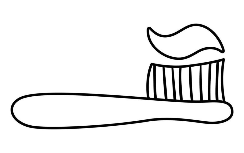 Desenhos de Escova de Dente para Imprimir e Colorir