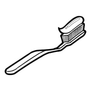 Desenho de Escova De Dente Desenho Colorir Imprimir 08