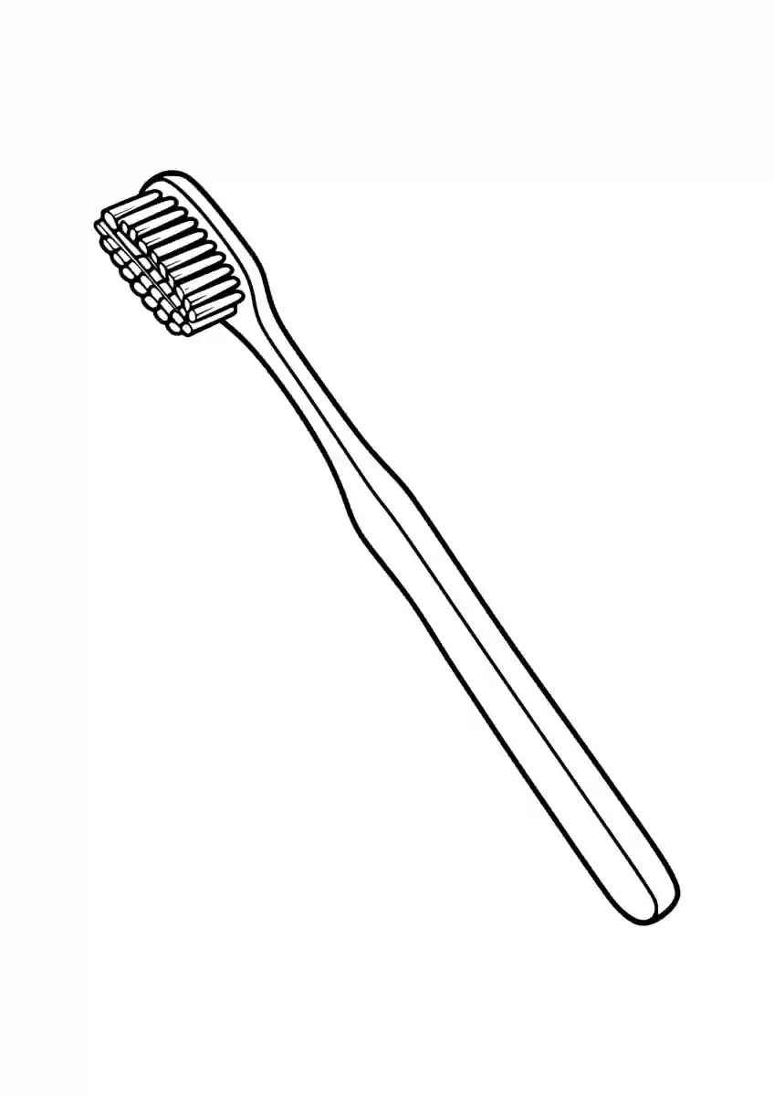 Desenho de Escova De Dente Desenho Colorir Imprimir 12