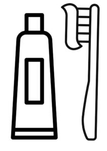 Desenho de Escova De Dente Desenho Colorir Imprimir 18