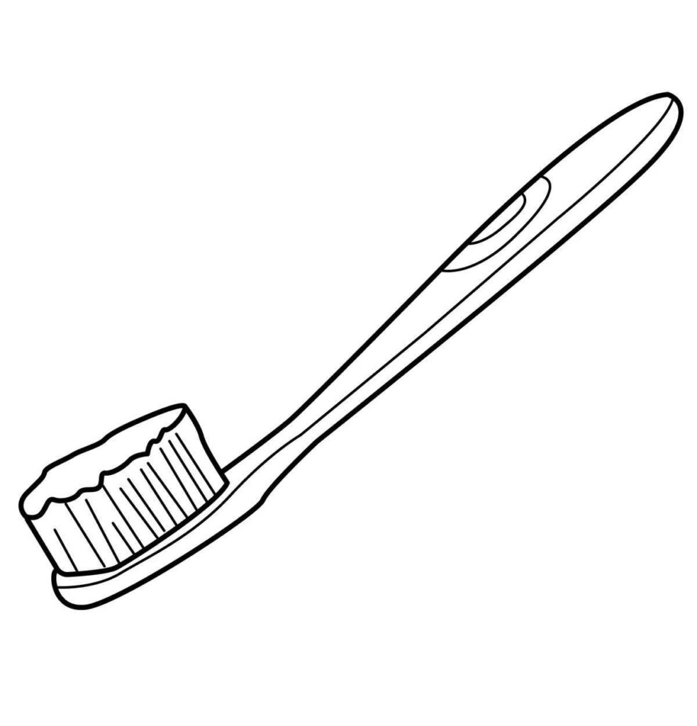 Desenhos de Escova de Dente para Imprimir e Colorir