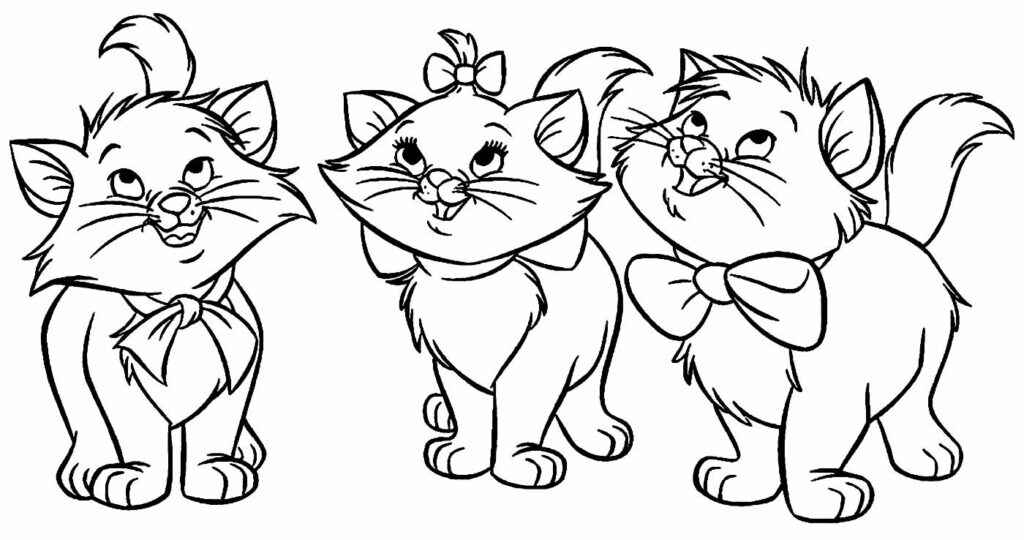 Desenho de Gatinha Marie Desenho Colorir Imprimir 12
