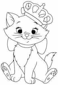Desenho de Gatinha Marie Desenho Colorir Imprimir 16
