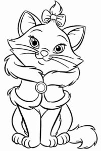 Desenho de Gatinha Marie Desenho Colorir Imprimir 18