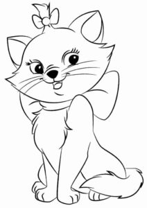 Desenho de Gatinha Marie Desenho Colorir Imprimir 20
