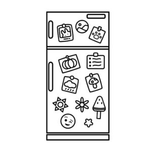 Desenho de Geladeira Desenho Colorir Imprimir 04