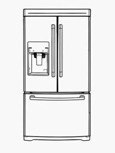 Desenho de Geladeira Desenho Colorir Imprimir 07