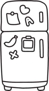 Desenho de Geladeira Desenho Colorir Imprimir 09