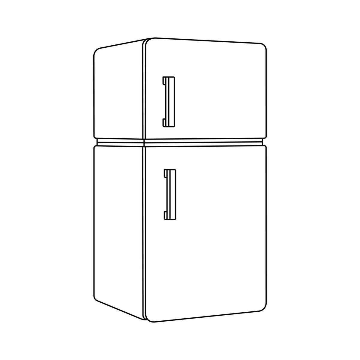 Geladeira Desenho Colorir Imprimir 11