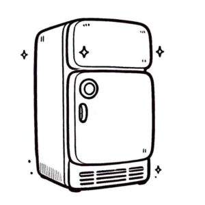 Desenho de Geladeira Desenho Colorir Imprimir 15