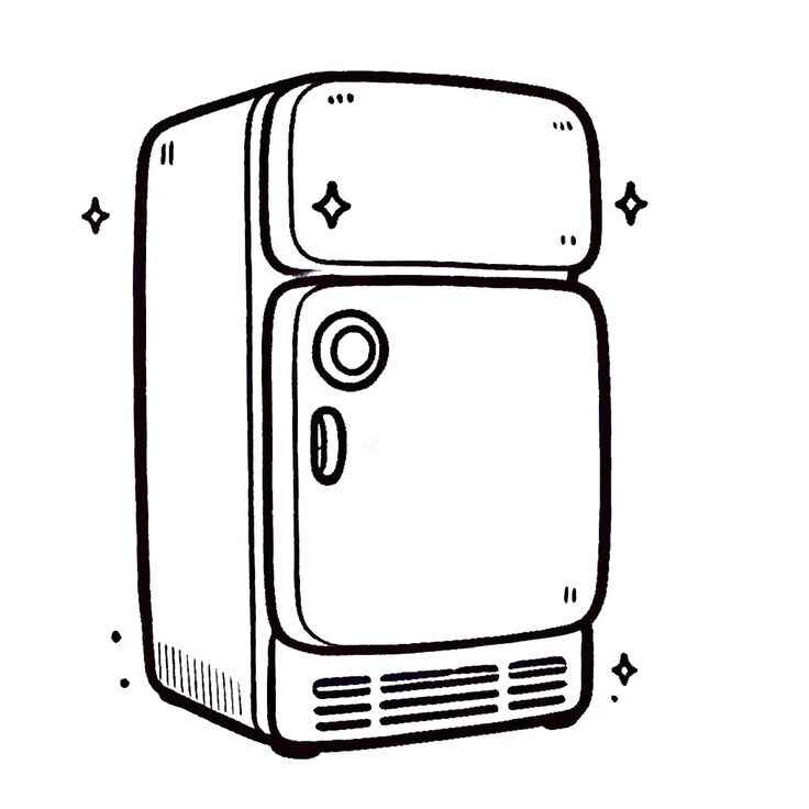 Desenho de Geladeira Desenho Colorir Imprimir 15