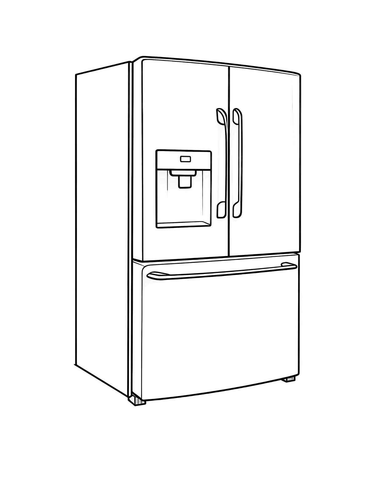 Desenho de Geladeira Desenho Colorir Imprimir 19