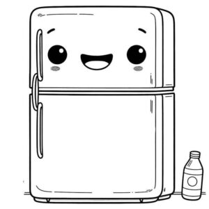 Desenho de Geladeira Desenho Colorir Imprimir 22