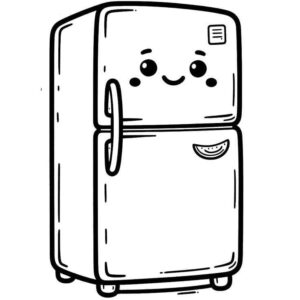 Desenho de Geladeira Desenho Colorir Imprimir 23
