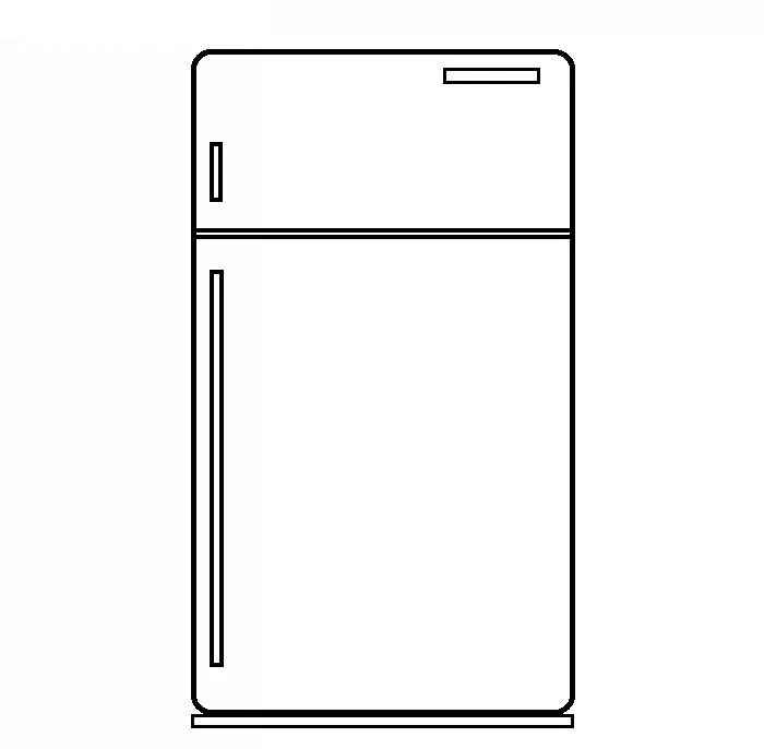 Desenho de Geladeira Desenho Colorir Imprimir 24