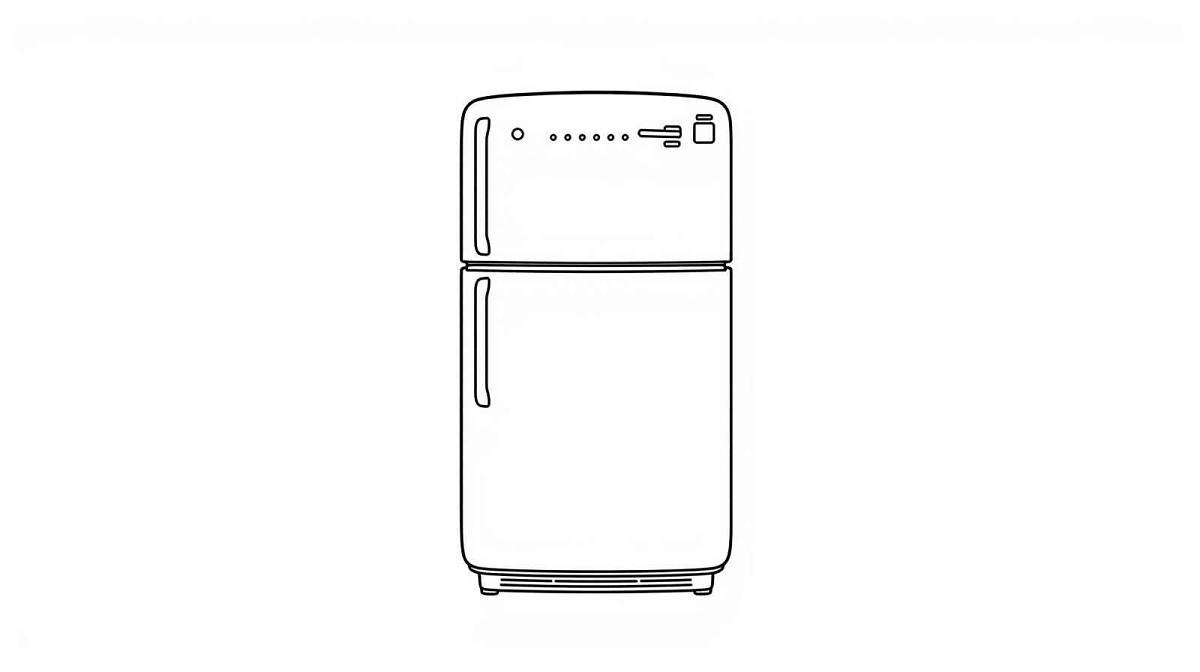 Geladeira Desenho Colorir Imprimir 38