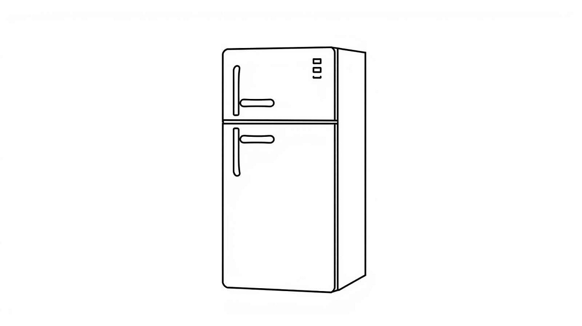 Geladeira Desenho Colorir Imprimir 39