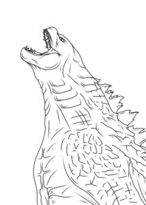 Desenho de Godzilla Desenho Colorir Imprimir 10
