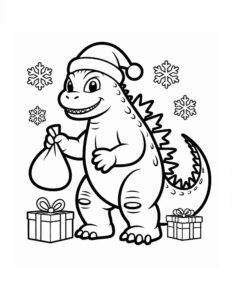 Desenho de Godzilla Desenho Colorir Imprimir 14