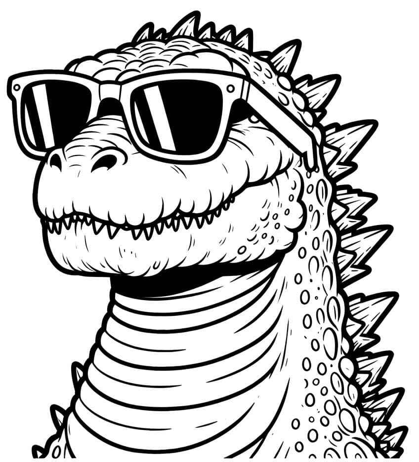 Desenho de Godzilla Desenho Colorir Imprimir 19
