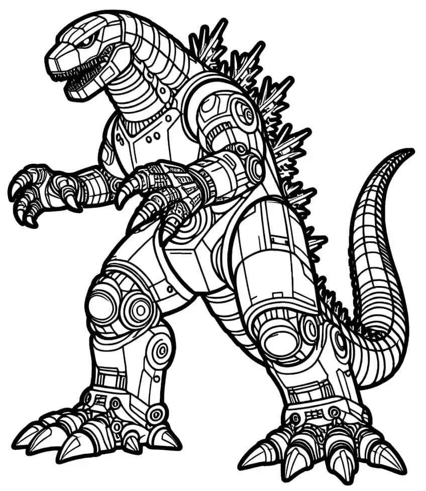 Desenho de Godzilla Desenho Colorir Imprimir 20