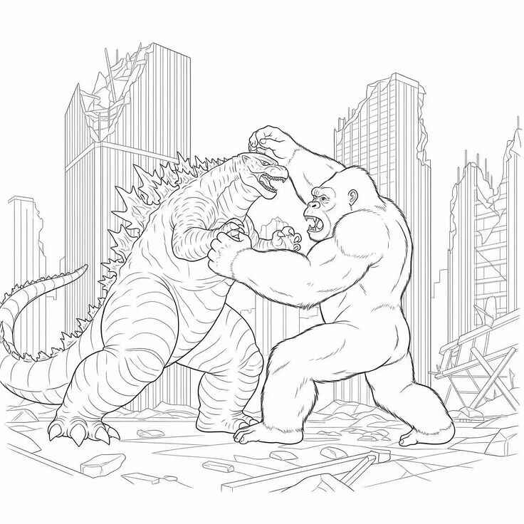 Desenho de Godzilla Desenho Colorir Imprimir 32