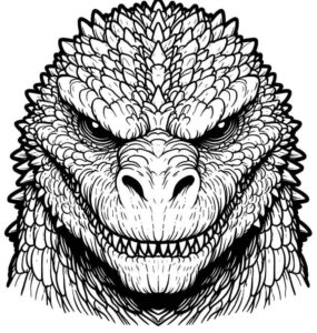 Desenho de Godzilla Desenho Colorir Imprimir 37