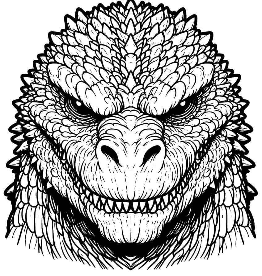 Desenho de Godzilla Desenho Colorir Imprimir 37