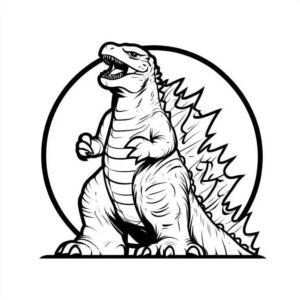 Desenho de Godzilla Desenho Colorir Imprimir 39